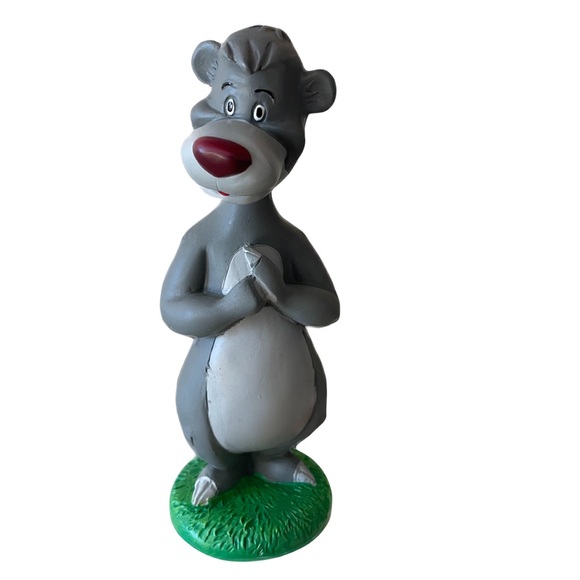 ❤️ DISNEY VINTAGE AUCTION JUNGLE BOOK BALOO BOBBLE HEAD NEW - Picture 1 of 6